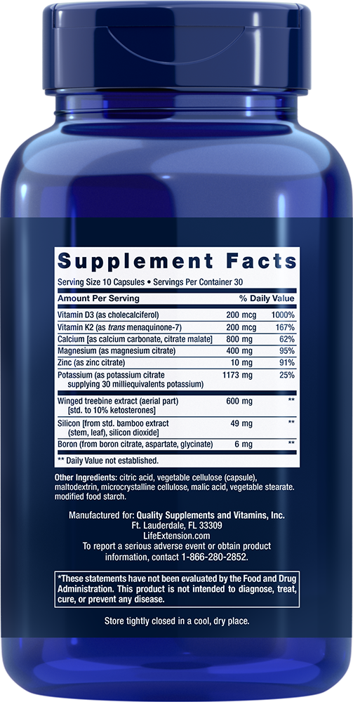 Dr. Strum's Intensive Bone Formula 300 capsules Life Extension - Nutrigeek