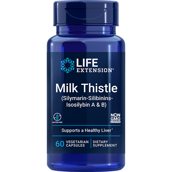 Milk Thistle (Silymarin Silibinins Isosilybin A & B) 60 capsules Life Extension - Nutrigeek