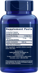 Creatine Capsules 120 capsules Life Extension - Nutrigeek