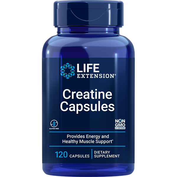 Creatine Capsules 120 capsules Life Extension - Nutrigeek