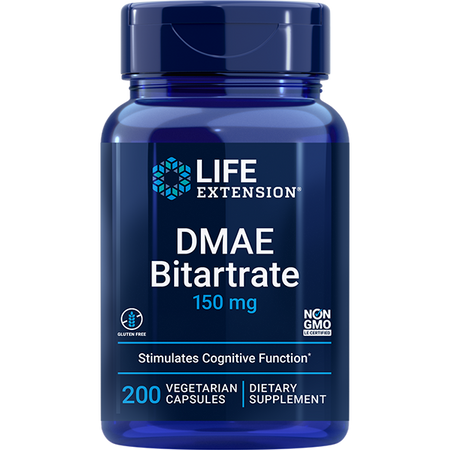 DMAE Bitartrate 150 mg 200 capsules Life Extension - Nutrigeek