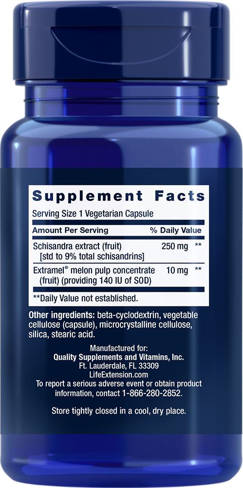Liver Efficiency Formula 30 capsules Life Extension - Nutrigeek