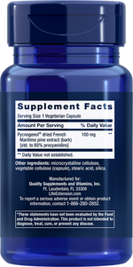 Pycnogenol® French Maritime Pine Bark Extract 100 mg 60 capsules Life Extension - Nutrigeek