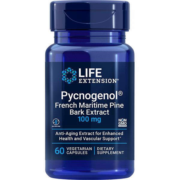 Pycnogenol® French Maritime Pine Bark Extract 100 mg 60 capsules Life Extension - Nutrigeek
