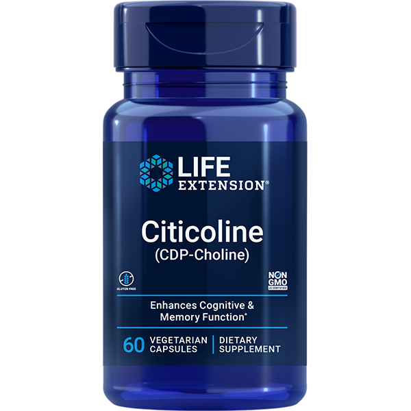 Citicoline (CDP-Choline) 60 capsules Life Extension - Nutrigeek