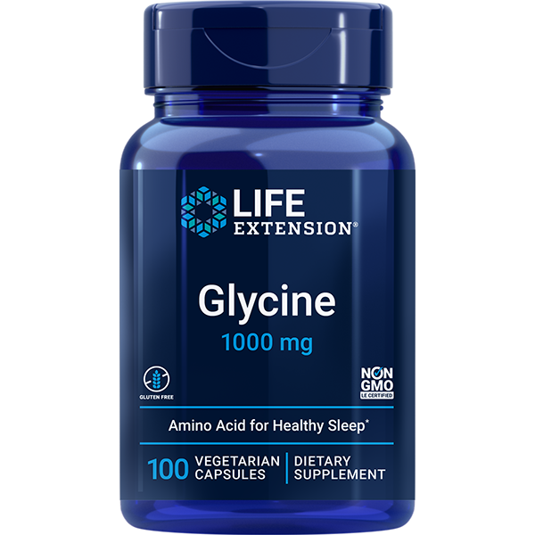 Glycine 1000 mg 100 capsules Life Extension - Nutrigeek