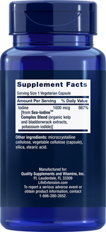 Sea-Iodine™ 1000 mcg 60 capsules Life Extension - Nutrigeek