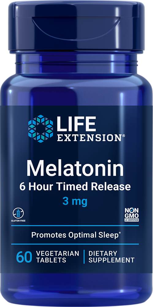 Melatonin 6 Hour Timed Release Life Extension - Nutrigeek