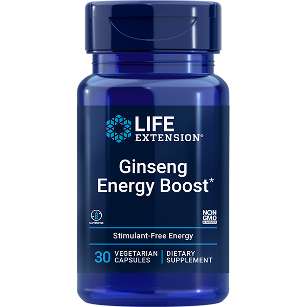 Ginseng Energy Boost 30 capsules Life Extension - Nutrigeek