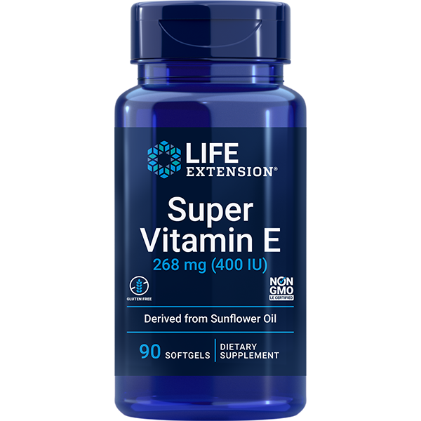 Super Vitamin E 268 mg (400 IU), 90 softgels Life Extension - Nutrigeek
