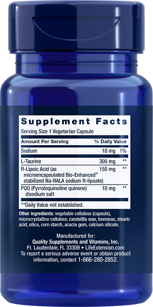 Mitochondrial Basics with PQQ 30 capsules Life Extension - Nutrigeek