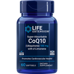 Super-Absorbable CoQ10 (Ubiquinone) with d-Limonene 100 mg 60 softgels Life Extension - Nutrigeek