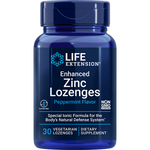 Enhanced Zinc Lozenges (Peppermint) 30 lozenges Life Extension - Nutrigeek