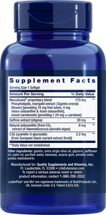 MacuGuard® Ocular Support with Saffron & Astaxanthin 60 softgels Life Extension - Nutrigeek