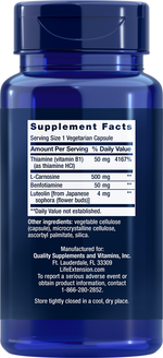 Super Carnosine 500 mg 60 vegetarian capsules Life Extension - Nutrigeek
