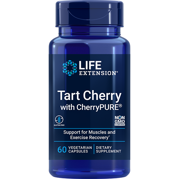 Tart Cherry with CherryPURE® 60 capsules Life Extension - Nutrigeek