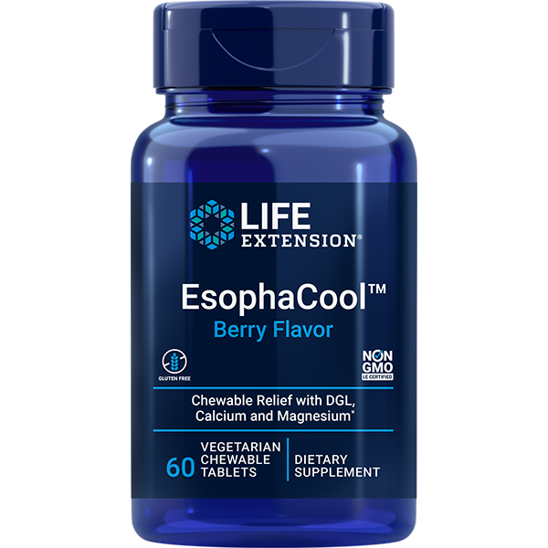 EsophaCool™ 60 chewable tablets Life Extension - Nutrigeek