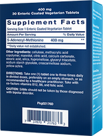 SAMe (S-Adenosyl-Methionine) 400 mg enteric-coated tablets Life Extension - Nutrigeek