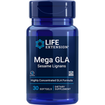 Mega GLA Sesame Lignans 30 softgels Life Extension - Nutrigeek