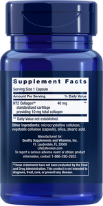 NT2 Collagen™ 40 mg 60 small capsules Life Extension - Nutrigeek