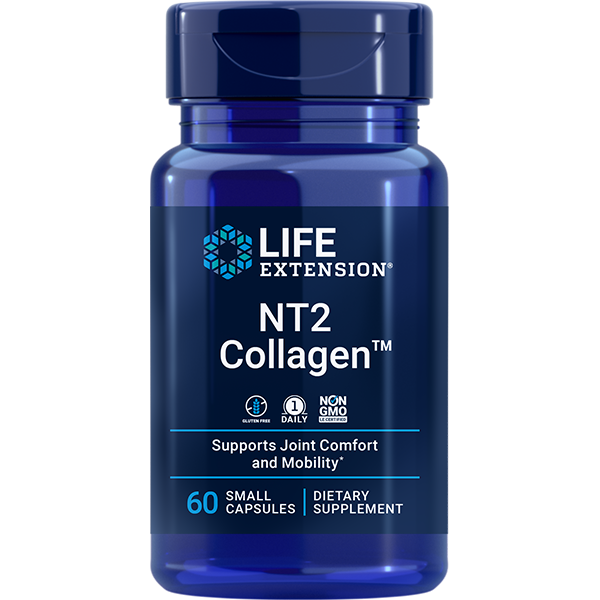 NT2 Collagen™ 40 mg 60 small capsules Life Extension - Nutrigeek