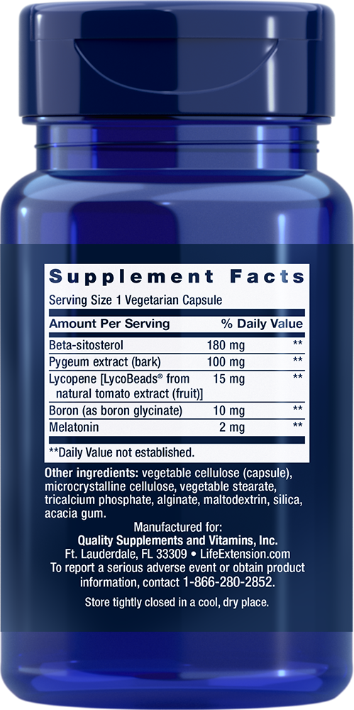 Men's Bladder Support 30 capsules Life Extension - Nutrigeek