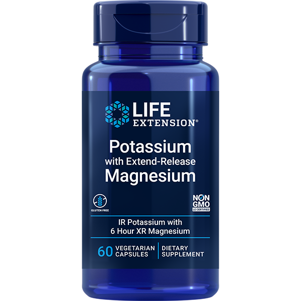 Potassium with Extend-Release Magnesium 60 capsules Life Extension - Nutrigeek