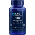 NAD+ Cell Regenerator™ and Resveratrol Elite™ 30 capsules Life Extension - Nutrigeek