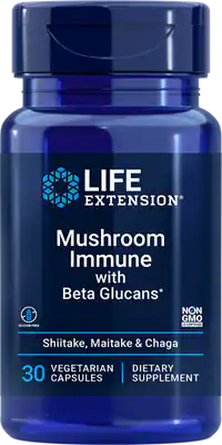 Mushroom Immune with Beta Glucans 30 capsules Life Extension - Nutrigeek