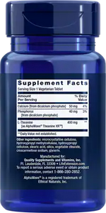 Theanine XR™ Stress Relief 30 tablets Life Extension - Nutrigeek