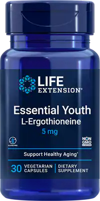 Essential Youth L-Ergothioneine 5 mg 30 capsules Life Extension - Nutrigeek