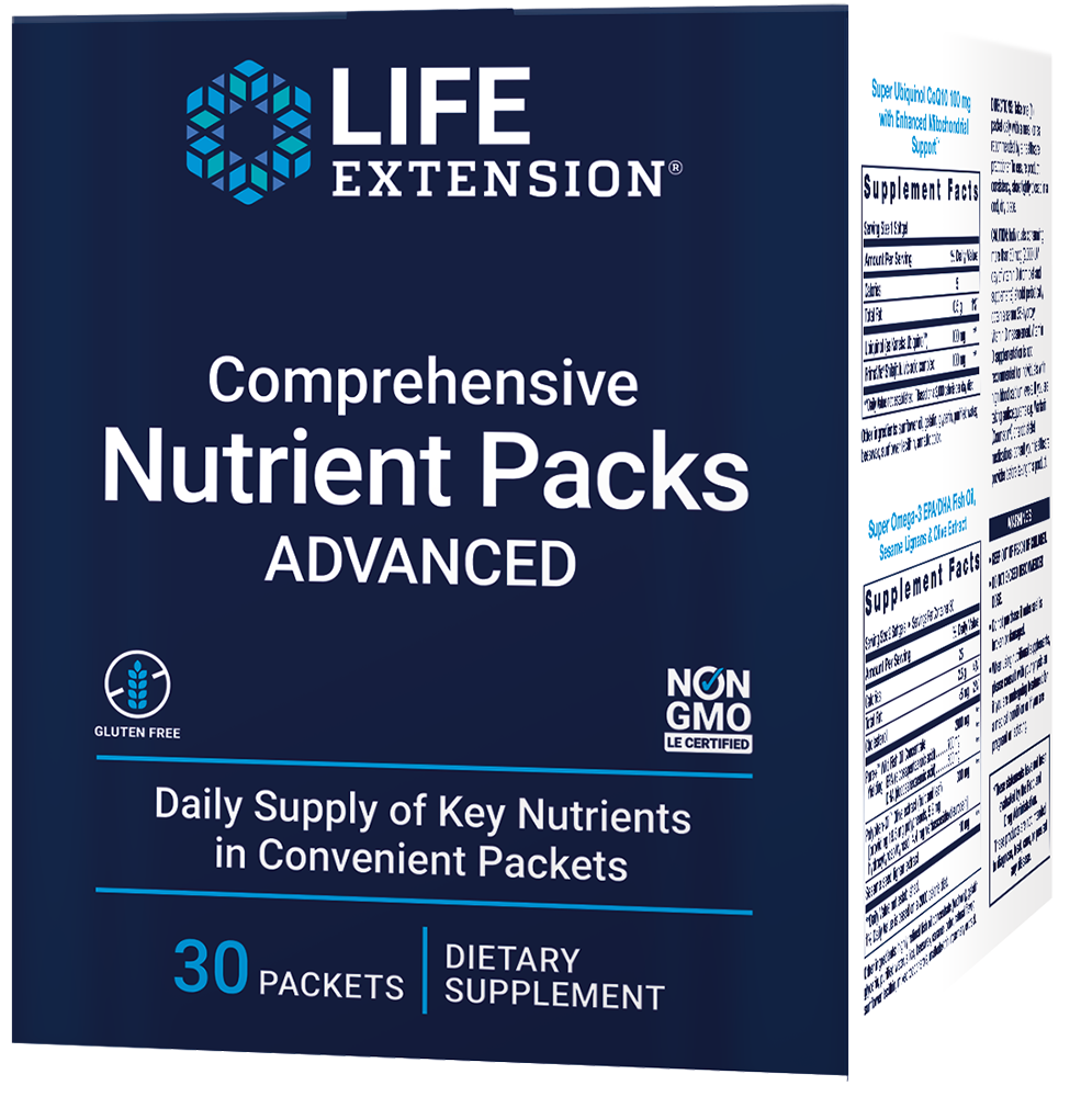Comprehensive Nutrient Packs ADVANCED 30 Packets Life Extension - Nutrigeek