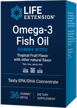 Omega-3 Fish Oil Gummy Bites 36 gummies Life Extension - Nutrigeek