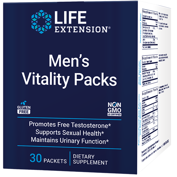 Men's Vitality Packs 30 packets Life Extension - Nutrigeek
