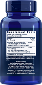 Ashwagandha Plus Calm & Focus 60 capsules Life Extension - Nutrigeek