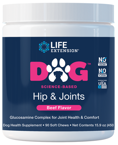 DOG Hip & Joints 90 soft chews Life Extension - Nutrigeek