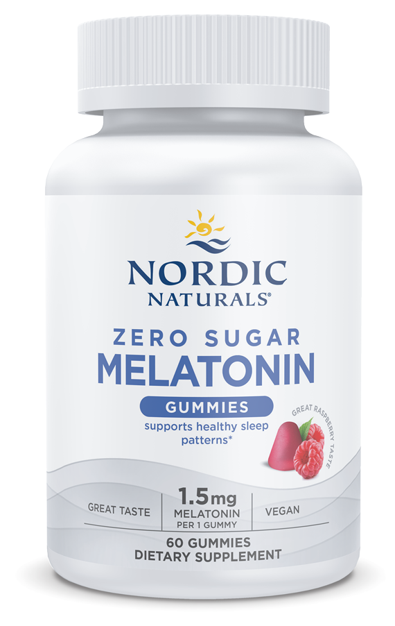 Zero Sugar Melatonin 1.5 mg 60 Gummies Nordic Naturals