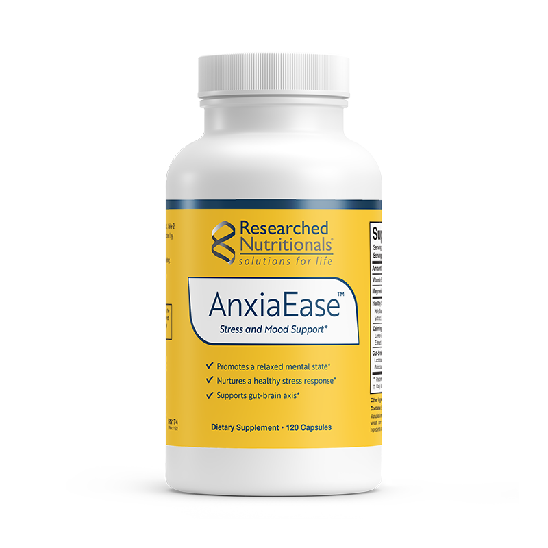 AnxiaEase™ 120 capsules Researched Nutritionals - Nutrigeek