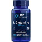 L-Glutamine 500 mg 100 capsules Life Extension - Premium Vitamins & Supplements from Life Extension - Just $12.99! Shop now at Nutrigeek