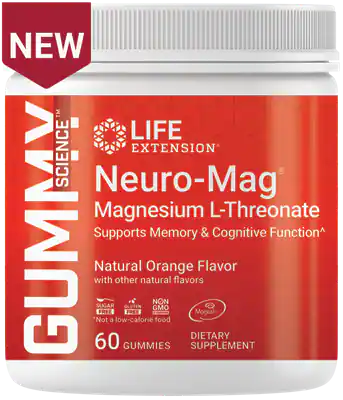Neuro-Mag® Magnesium L-Threonate 60 gummies Life Extension - Nutrigeek
