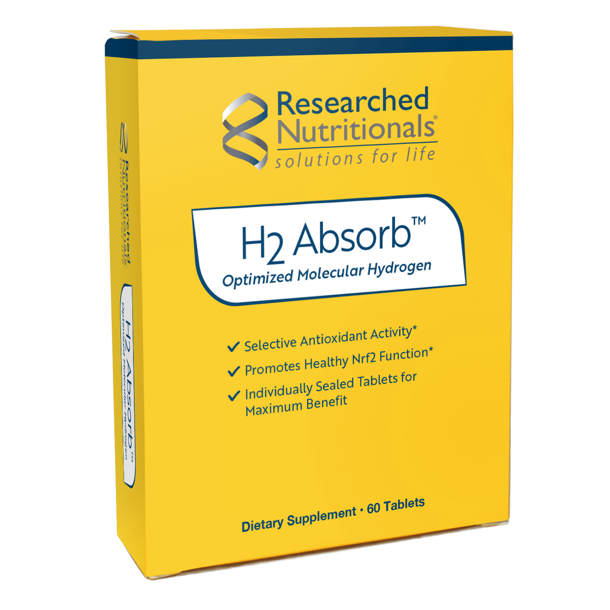 H2 Absorb™ 60 tablets Researched Nutritionals - Nutrigeek