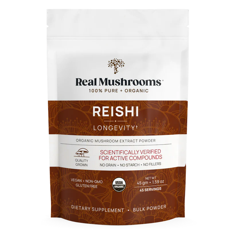 Reishi Mushroom Powder 1.59 oz (45 gm) Real Mushrooms