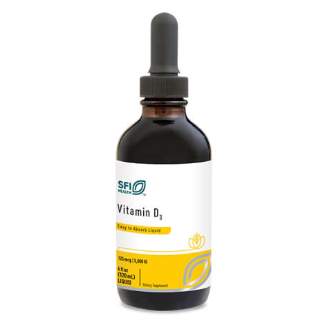 Vitamin D3 5,000 IU Liquid 4 Ounces (120ml) Klaire Labs / SFI Health