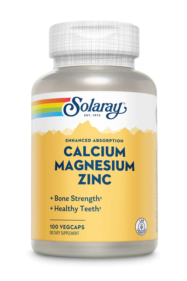 Calcium Magnesium Zinc 100 capsules Solaray