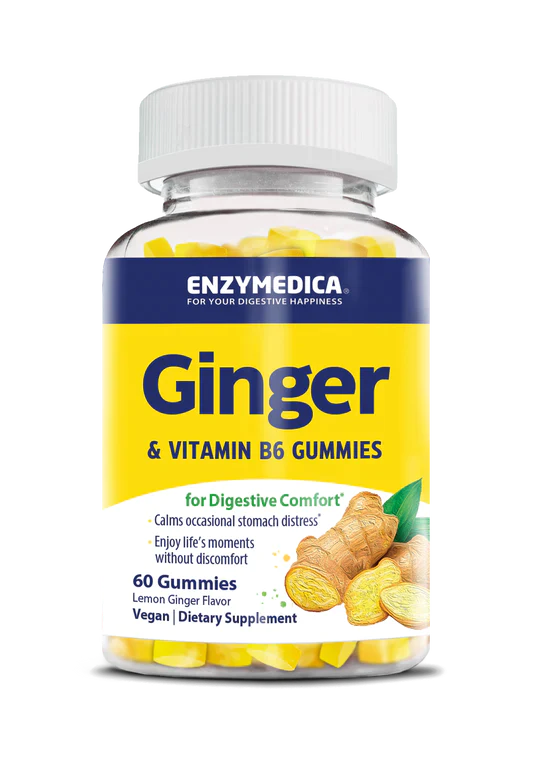 Ginger & Vitamin B6 60 gummies Enzymedica - Premium Vitamins & Supplements from Enzymedica - Just $26.99! Shop now at Nutrigeek