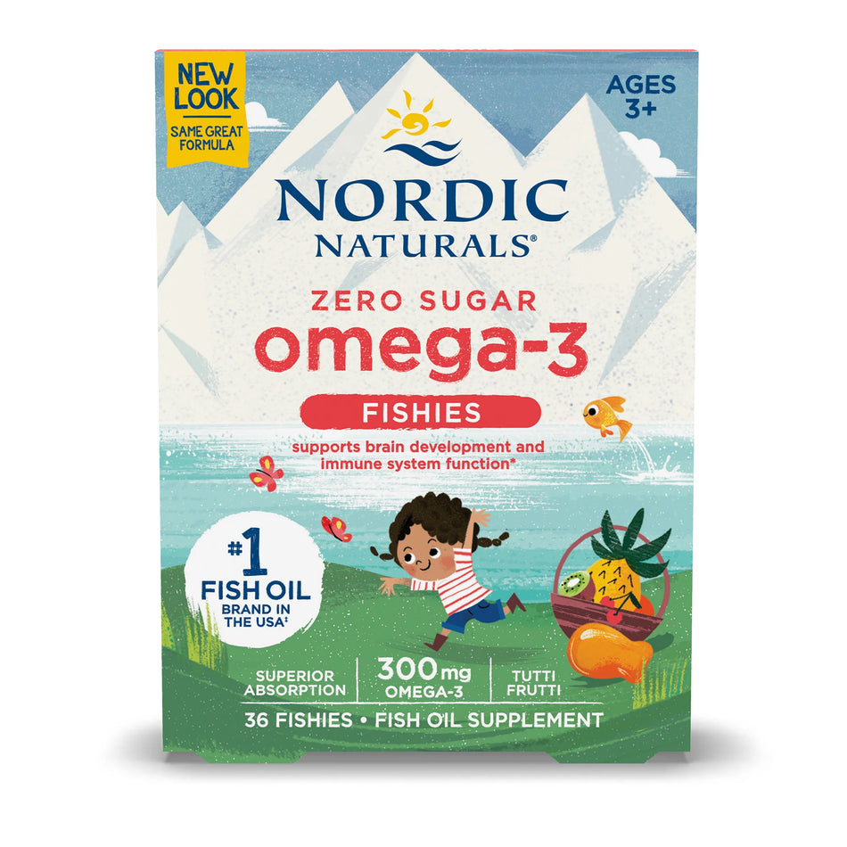 Nordic Omega-3 Zero Sugar 36 Fishies Nordic Naturals - Nutrigeek