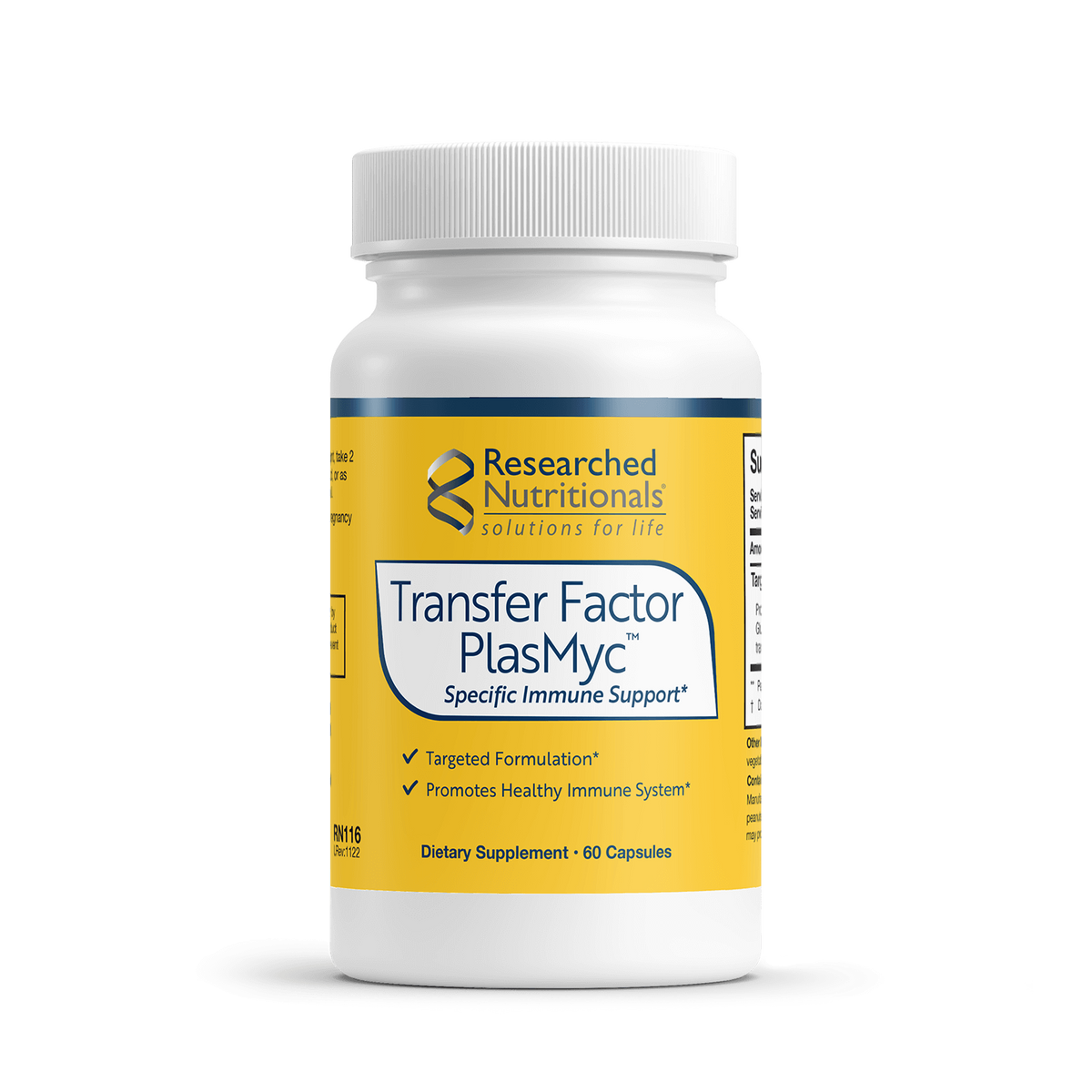 Transfer Factor PlasMyc™ 60 capsules Researched Nutritionals - Nutrigeek