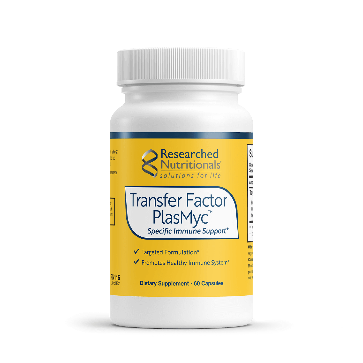 Transfer Factor PlasMyc™ 60 capsules Researched Nutritionals - Nutrigeek