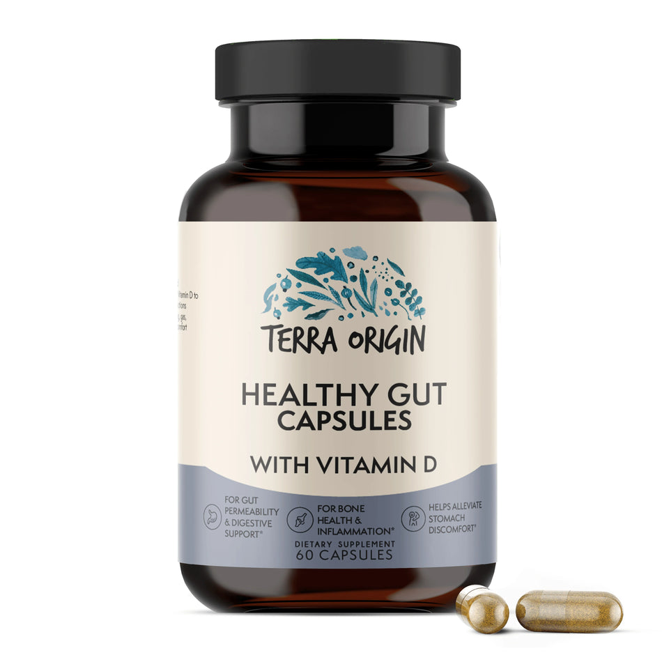 Healthy Gut Capsules with Vitamin D 60 capsules Terra Origin - Nutrigeek