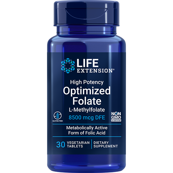 High Potency Optimized Folate 30 tablets Life Extension - Premium Vitamins & Supplements from Life Extension - Just $13.99! Shop now at Nutrigeek